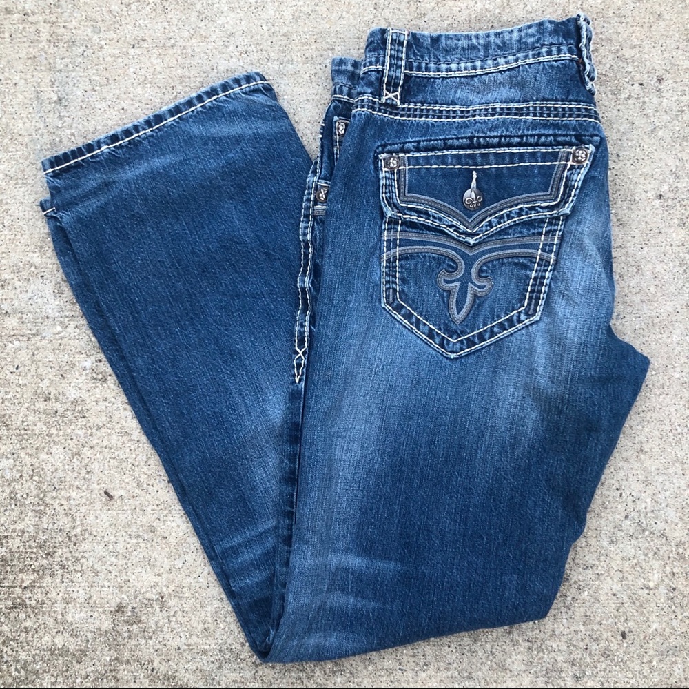 Men’s Rock Revival Jeans 38/36 Relaxed Straight